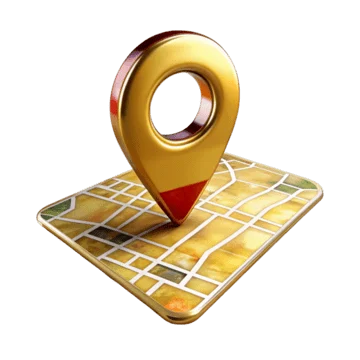 pngtree 3d location pin on map icon png image 14163100