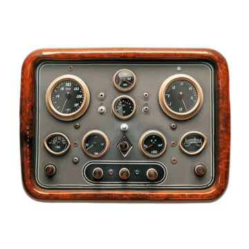 pngtree retro dashboard control panel switch and buttons png image 13029141