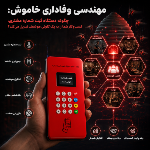 مهندسی وفاداری خاموش: چگونه دستگاه ثبت شماره مشتری، کسب‌وکار شما را به یک کلونی هوشمند تبدیل می‌کند؟
