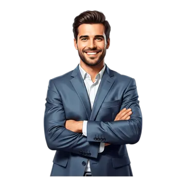 pngtree businessman in blue suit smiling portrait png image 18659670
