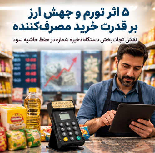 ۵ اثر تورم و جهش ارز بر قدرت خرید مصرف‌کننده و نقش نجات‌بخش دستگاه ذخیره شماره در حفظ حاشیه سود فروشگاه‌ها