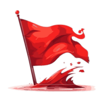 red flag real animated
